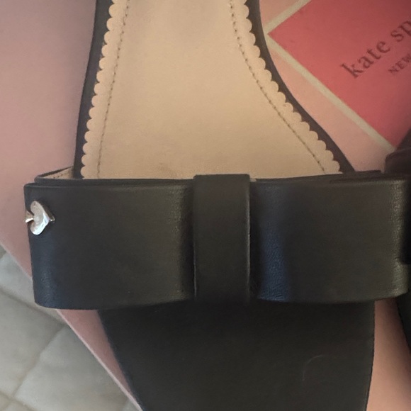 Kate Spade Black Bow Sandals - Picture 2 of 4